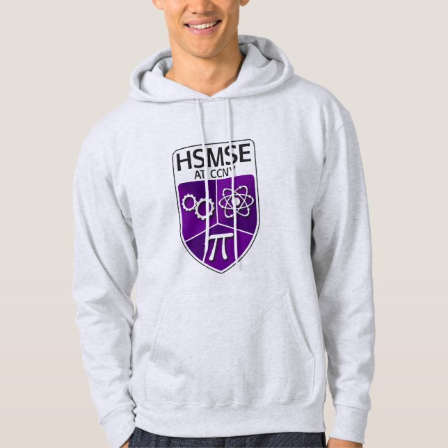 HSMSE Pull-over Hoodie in Ash Gray (Vorderseite)
