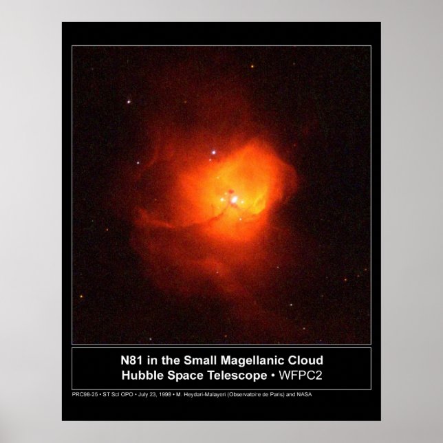 HST N81 in der Small Magellanic Cloud Poster (Vorne)