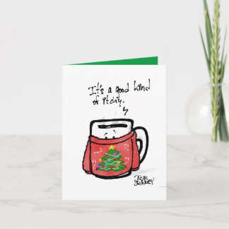 HTC-Kaffeetasse im Weihnachtsmann-Pullover Karte