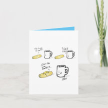 HTC Maiskolben und Kaffeetasse Karte