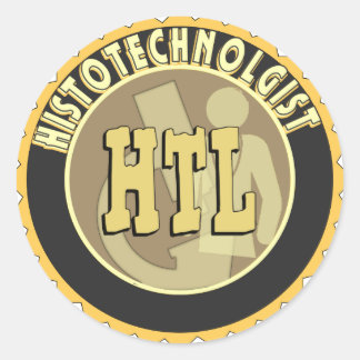 HTL ABZEICHEN HISTOTECHNOLOGIST HISTOLOGIE RUNDER AUFKLEBER