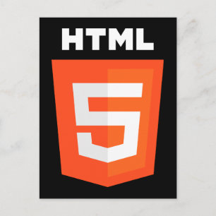 HTML 5-Logo Postkarte
