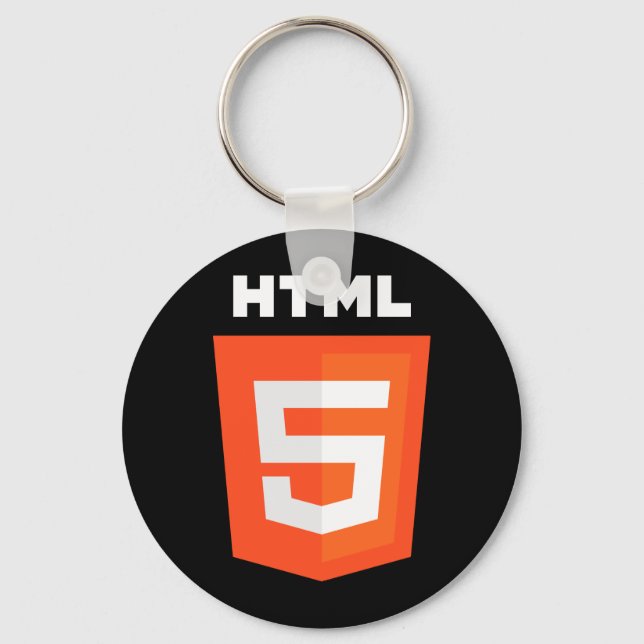 HTML 5-Logo Schlüsselanhänger (Vorderseite)