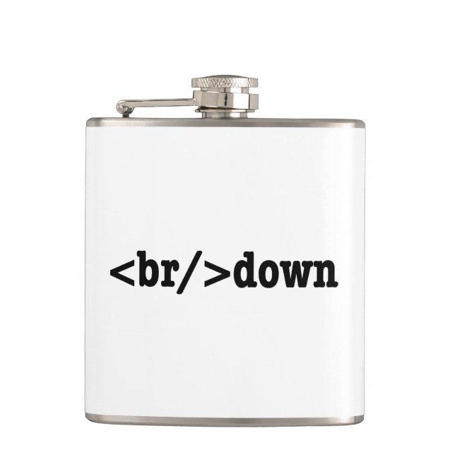 HTML-Code Flachmann (Vorderseite)