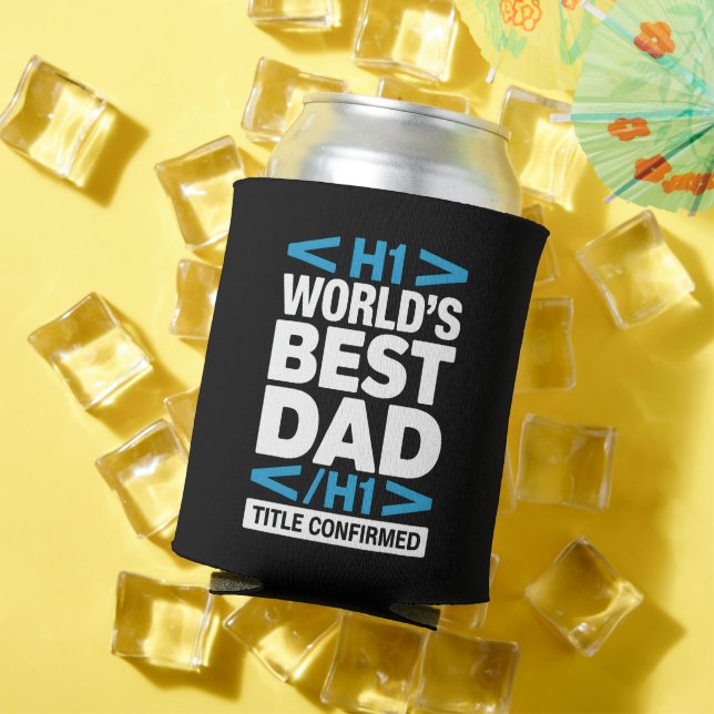 HTML-Code für Dad H1 - Bestes Papa der Welt Trinkg Dosenkühler (In Situ Sommer)
