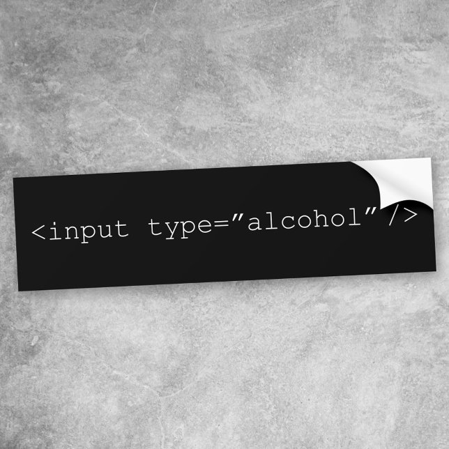 HTML-Formular für die Eingabe von Alkohol Autoaufkleber (Von Creator hochgeladen)