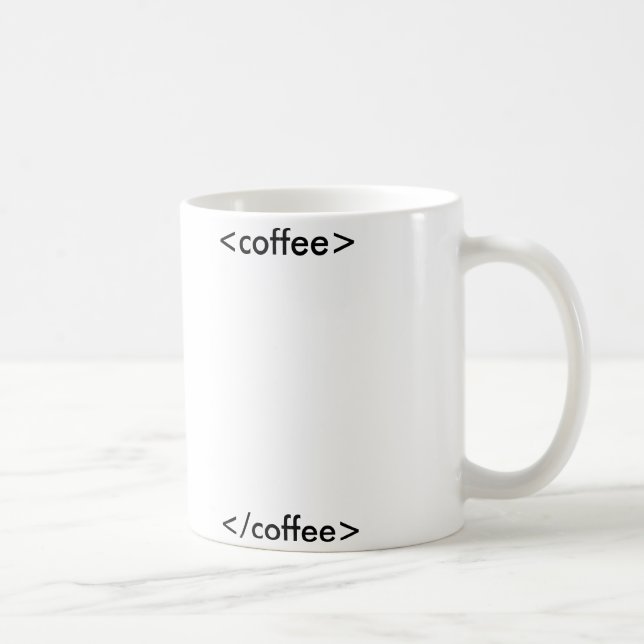 HTML-Kaffee-Tasse Tasse (Rechts)