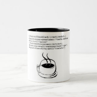 HTML-Kaffee Zweifarbige Tasse