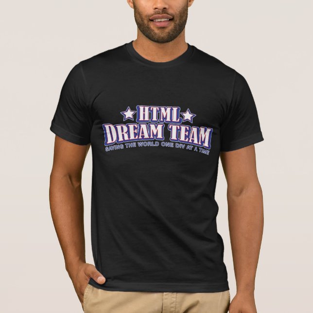 HTML-Traumteam T-Shirt (Vorderseite)
