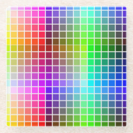 HTML-Websafe-Farben Glasuntersetzer