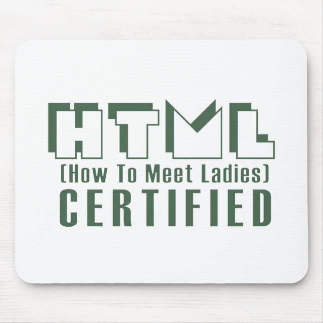 HTML zugelassene Damen Mousepad (Vorne)