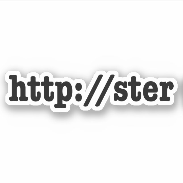 http://ster / HTML Code Aufkleber (Vorderseite)