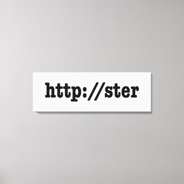 http://ster / HTML Code Leinwanddruck (Vorderseite)