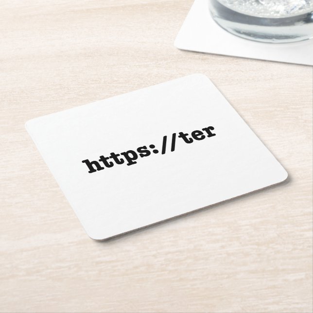 https://ter / HTML Code Rechteckiger Pappuntersetzer (angewinkelt)