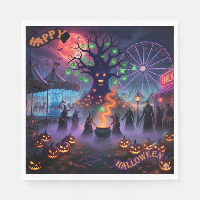 https://www.zazzle.com/halloween_paper_napkin-2563 serviette (Vorderseite)
