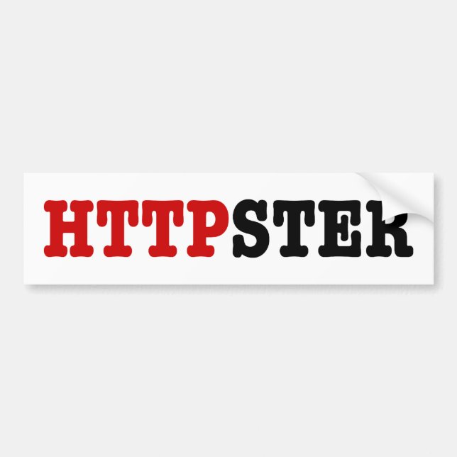HTTPSTER AUTOAUFKLEBER (Vorne)