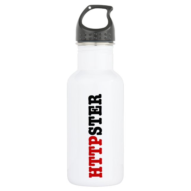 HTTPSTER EDELSTAHLFLASCHE (Vorderseite)