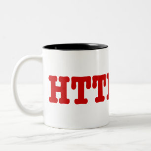 HTTPSTER ZWEIFARBIGE TASSE