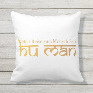 HU MAN - Heil-Reise zum Mensch-Sein Kissen
