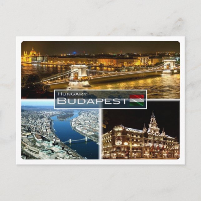 HU Ungarn - Budapest - Postkarte (Vorderseite)