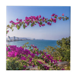 Hua Hin Skyline aus Khao Takiab Temple Geschenk Po Fliese