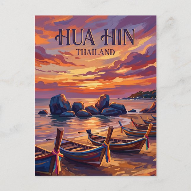 Hua Hin Thailand Postkarte (Vorderseite)