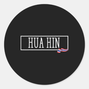 Hua Hin Thailand Souvenir Siam Prathet Thai Women Runder Aufkleber