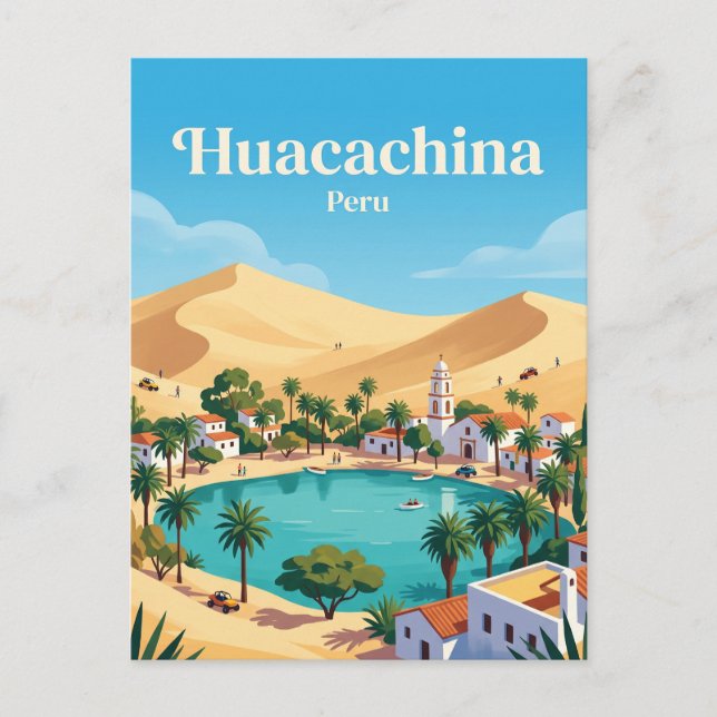 Huacachina Peru Postkarte (Vorderseite)
