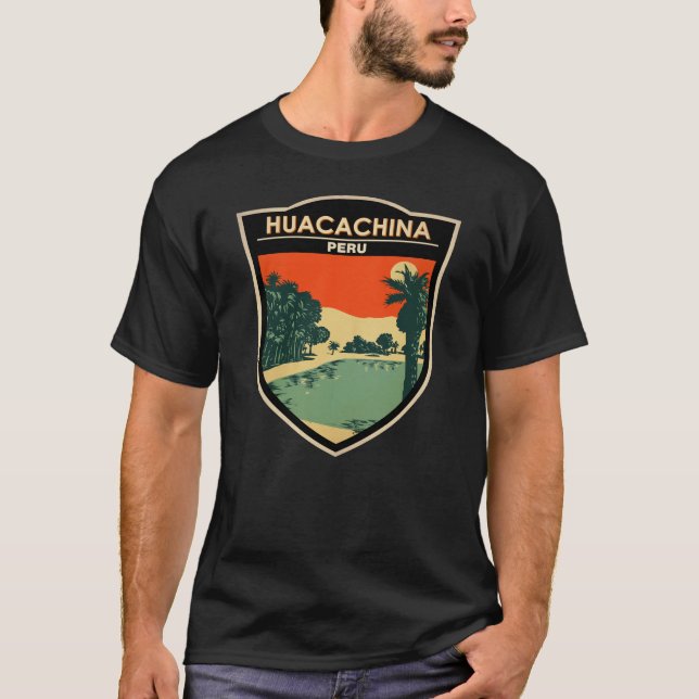 Huacachina Peru Travel Art Vintage T-Shirt (Vorderseite)