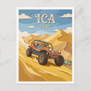 Huacachina-Sanddünen Ica Peru Postkarte