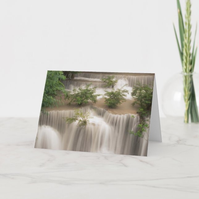 Huai Mae Khamin Waterfall | Thailand Karte (Vorderseite)