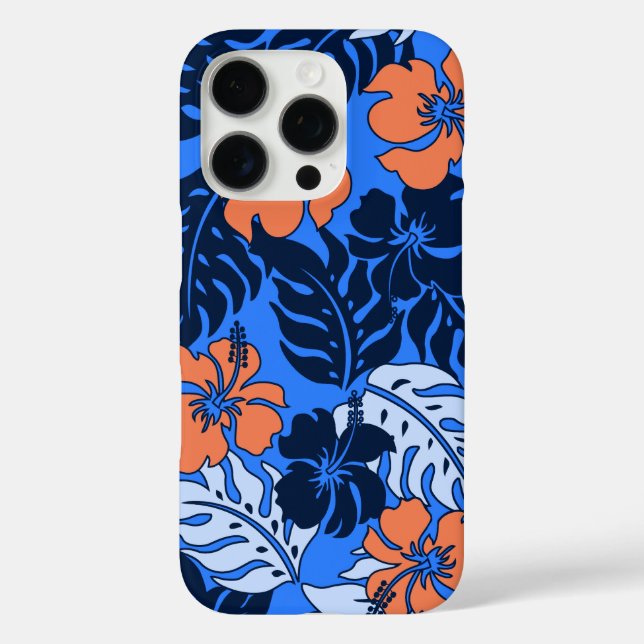 Huakini Bay Hawaiian Hibiskus Royal Blue Case-Mate iPhone Hülle (Rückseite)