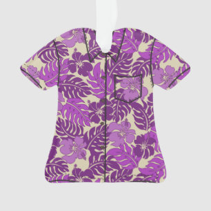 Huakini Bucht-hawaiischer Hibiskus-Vintages Aloha Ornament