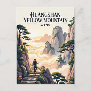 Huangshan Gelber Berg China Postkarte