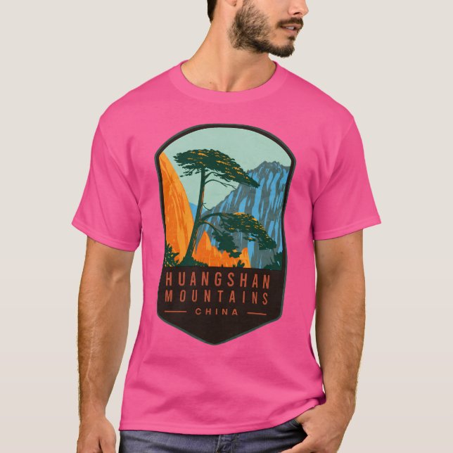 Huangshan Mountains China aktiv T-Shirt (Vorderseite)
