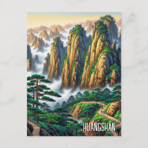 Huangshan National Park China Postkarte
