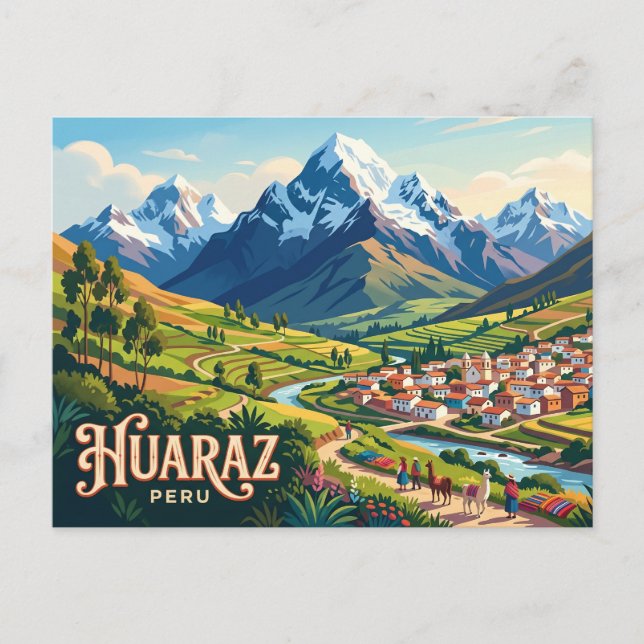 Huaraz Peru Postkarte (Vorderseite)