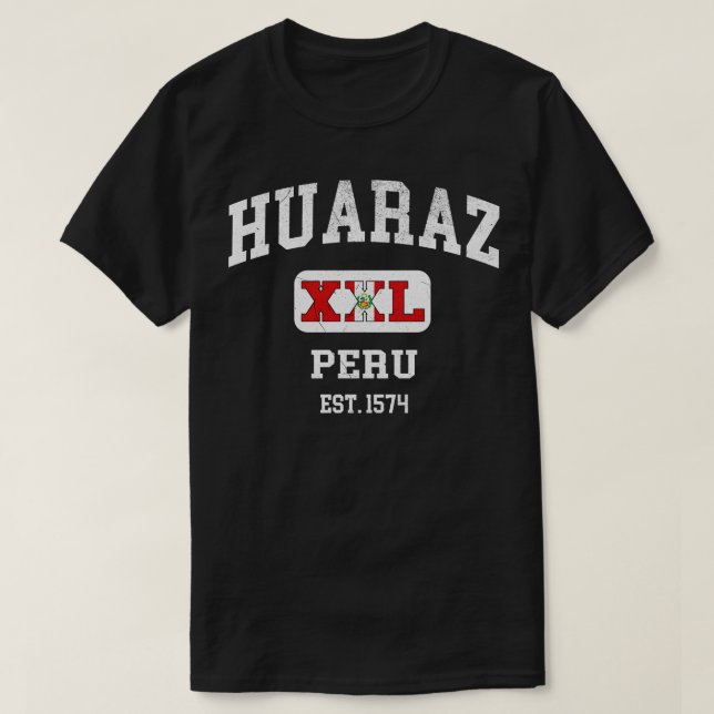 Huaraz Peru XXL Athletic Design 1 T-Shirt (Design vorne)