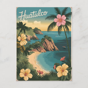 Huatulco Mexico Vintag Postkarte