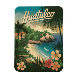 Huatulco Mexiko Vintage Magnet