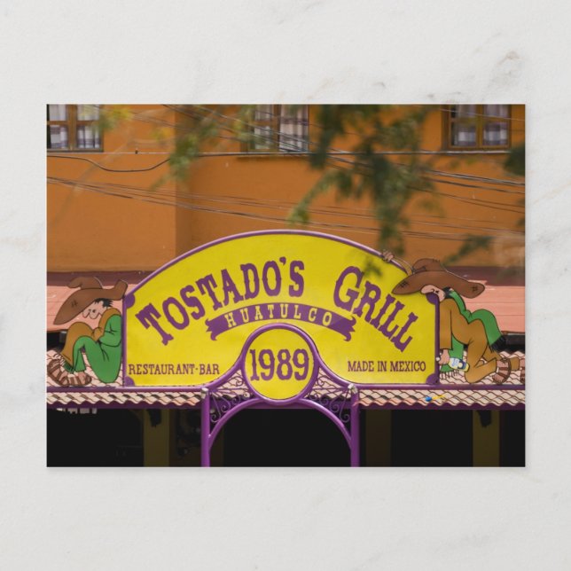 Huatulco Straße 5 Postkarte (Vorderseite)