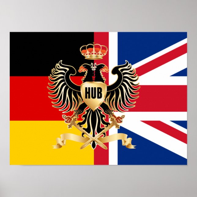 Hub Federation Flag 16" x 12"Poster Paper (Matte) Poster (Vorne)