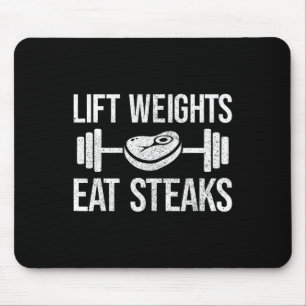 Hub Gewicht essen Steaks Fitness und Kraftübertrag Mousepad