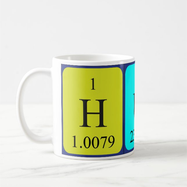 Huba-Tasse für periodische Tabellen Kaffeetasse (Links)