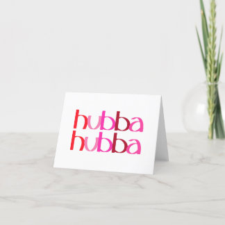 Hubba Hubba Valentine's Day Card Dankeskarte