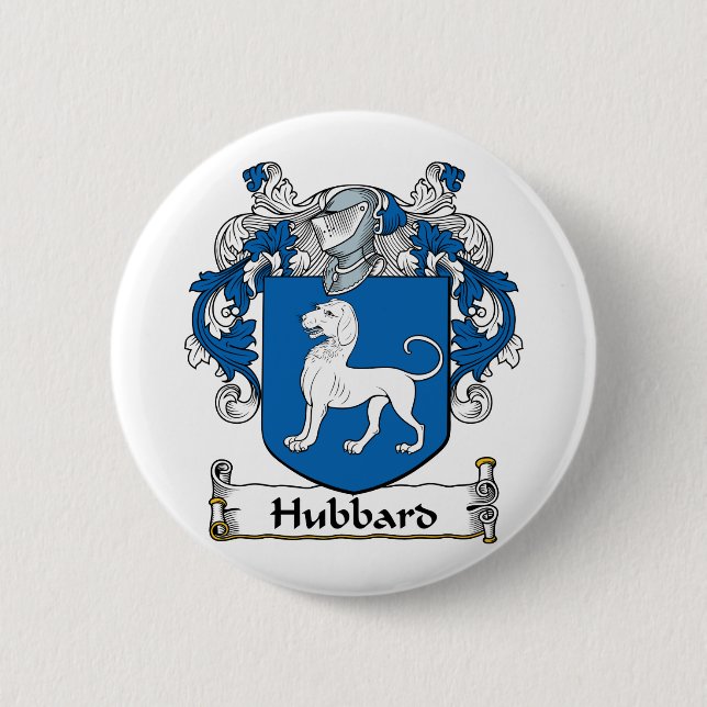 Hubbard Familienwappen Button (Vorderseite)