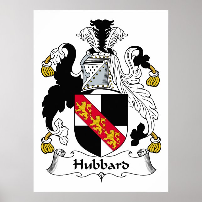 Hubbard-Familienwappen Poster (Vorne)