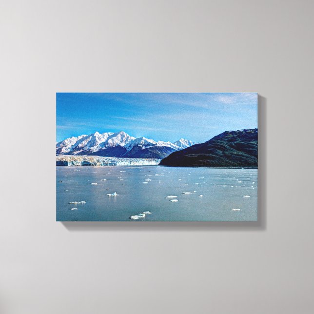 Hubbard Glacier, Druck von Alaska Canvas Leinwanddruck (Vorderseite)