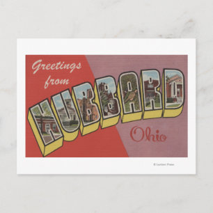 Hubbard, OhioGroße BriefszenenHubbard, OH Postkarte