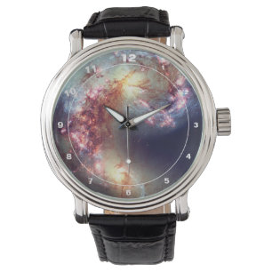 Hubble- & AntennenGalaxien 2 - Außenraum (Watch) Armbanduhr